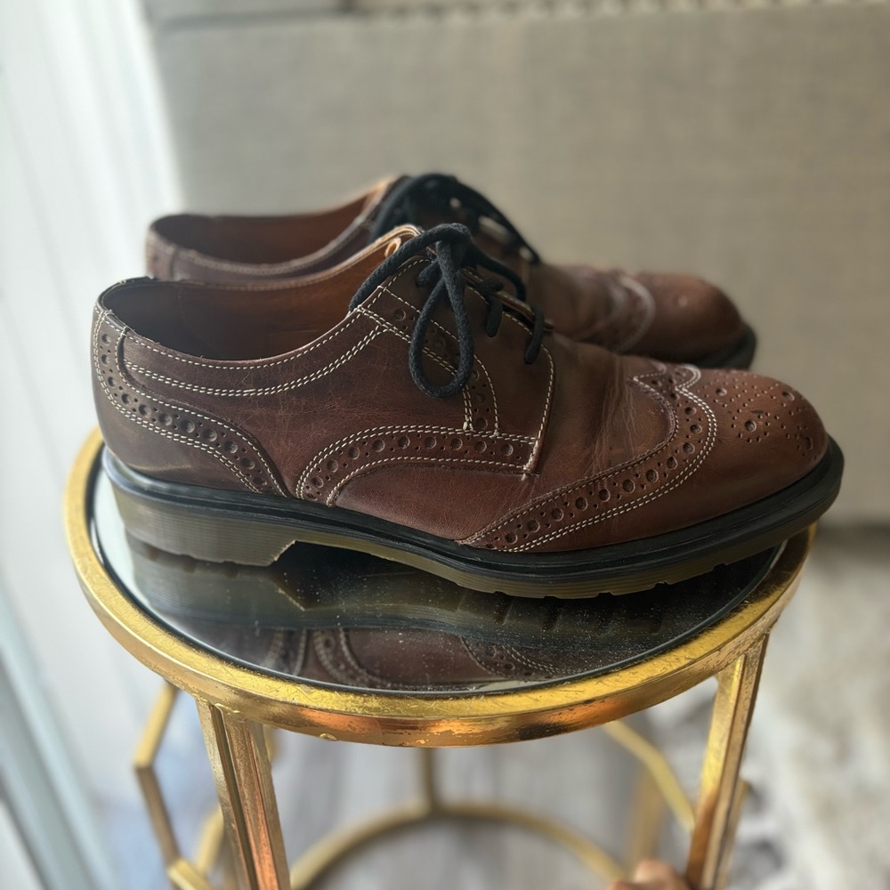 Dr. Martens Vintage Leather Oxfords Men’s 8 Brown Wingtip